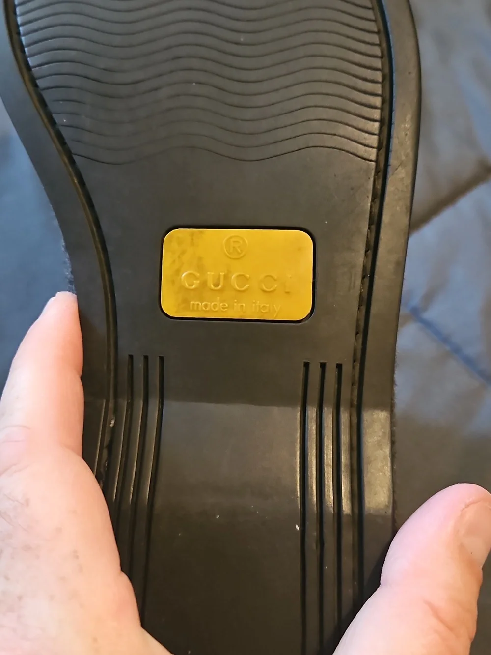 Gucci Men's Casual Chukka Boots in‎ Dark Gray Made In Italy Size 11.5